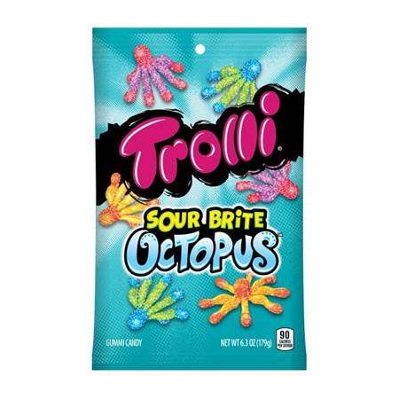 Trolli Trolli Sour Brite Octopus 6.3 oz. Peg Pack, PK8 1628